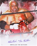 Abdullah the Butcher Wrestling Legend Signed LE 16x20 Color Photo (JSA)