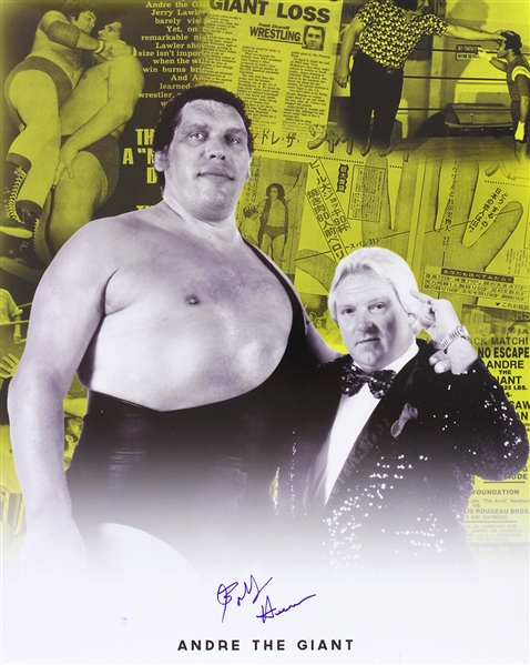 Bobby ‘The Brain’ Heenan Wrestling Legend Signed LE 16x20 Color Photo (JSA)