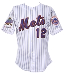 2002 Roberto Alomar New York Mets Signed Game Worn Home Jersey (MEARS LOA/JSA)