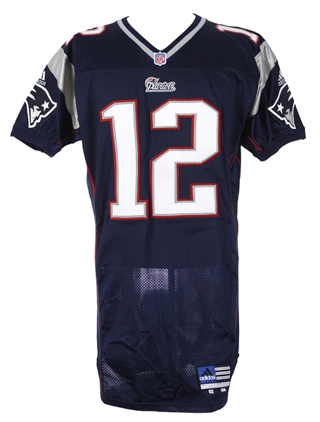 2000 Tom Brady New England Patriots Home Jersey (MEARS LOA) Rookie Season