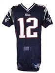2000 Tom Brady New England Patriots Home Jersey (MEARS LOA) Rookie Season