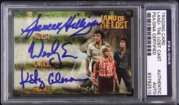 1974-1977 Land of the Lost Coleman/Eure/Milligan Signed LE Trading Card (PSA/DNA Slabbed)