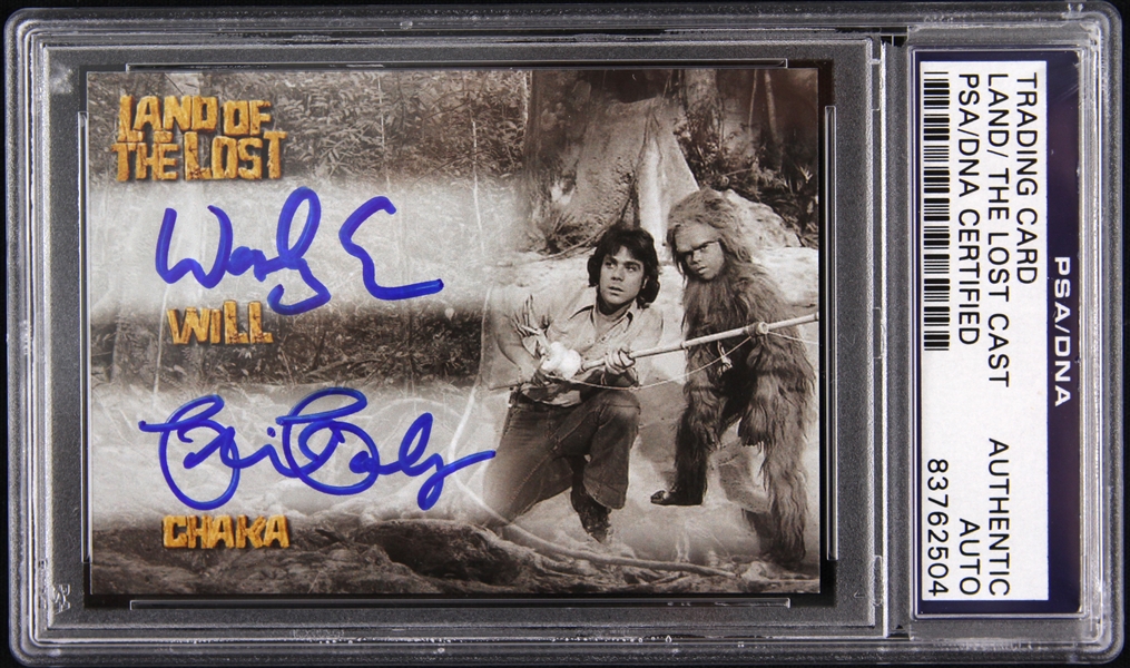1974-1977 Land of the Lost Eure/Paley Signed LE Trading Card (PSA/DNA Slabbed)