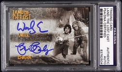 1974-1977 Land of the Lost Eure/Paley Signed LE Trading Card (PSA/DNA Slabbed)