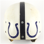 1953-57 Game Worn Football Helmet w/ Baltimore Colts Decals (MEARS LOA)