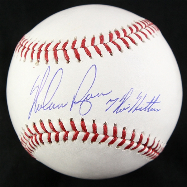 2000s Nolan Ryan Texas Rangers Houston Astros OML Baseball W/ “7 No Hitter” Inscription (Radtke)