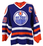 1987-1988 Wayne Gretzky Edmonton Oilers Game Worn Jersey (MEARS A10) “Stanley Cup Championship Repeat Season