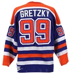 1987-1988 Wayne Gretzky Edmonton Oilers Game Worn Jersey (MEARS A10) “Stanley Cup Championship Repeat Season