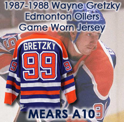 Lot Detail - Wayne Gretzky's 1986-87 Edmonton Oilers 500th Goal and Stanley  Cup Finals Game-Worn Jersey <br>- Photo-Matched!