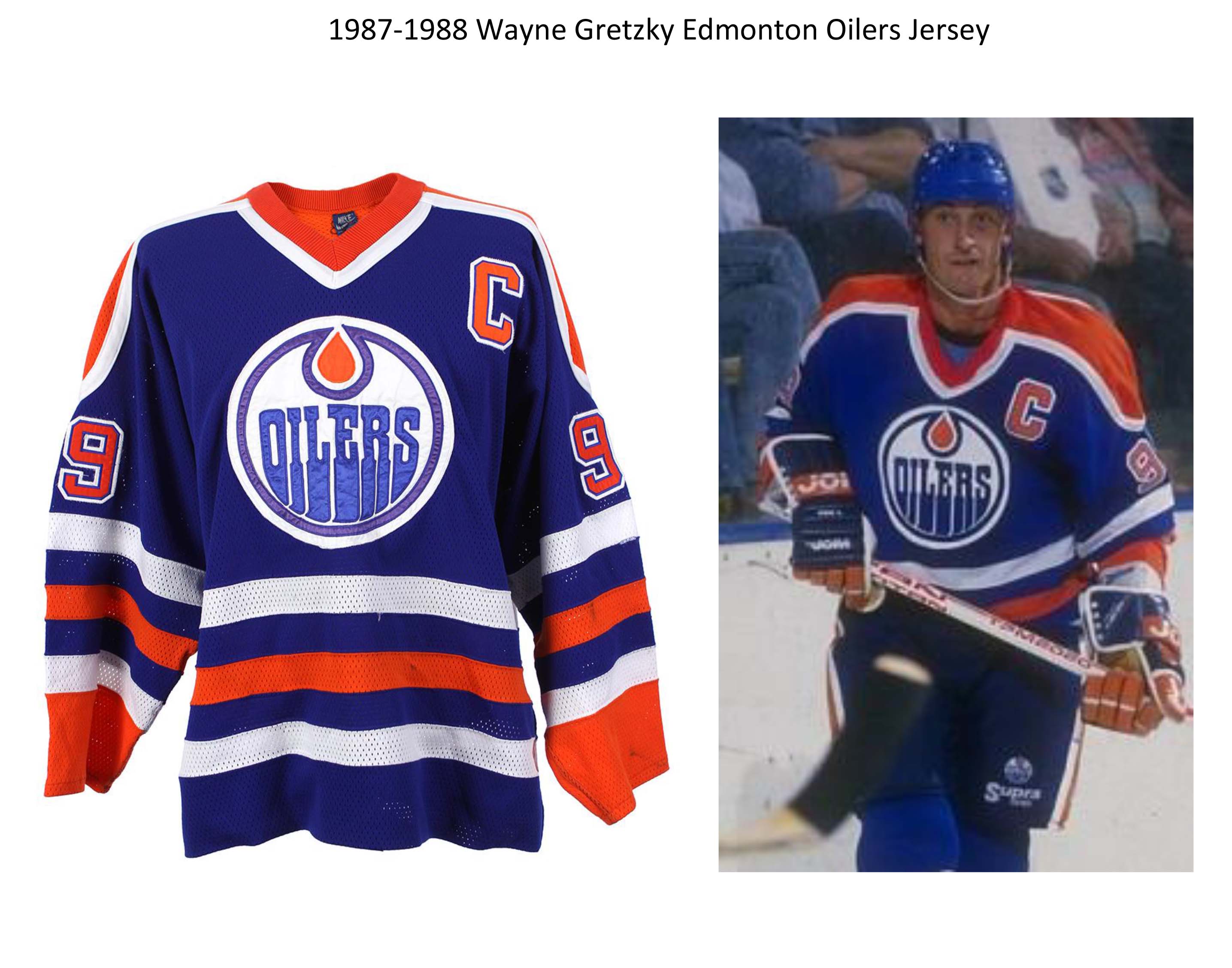 Lot Detail - 1984-85 Wayne Gretzky Edmonton Oilers Game-Used Jersey with  Team LOA and Team Repairs
