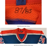 1987-1988 Wayne Gretzky Edmonton Oilers Game Worn Jersey (MEARS A10) “Stanley Cup Championship Repeat Season