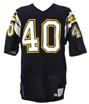 1987 Gary Anderson San Diego Chargers Game Worn Home Jersey (MEARS LOA)