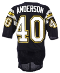 1987 Gary Anderson San Diego Chargers Game Worn Home Jersey (MEARS LOA)