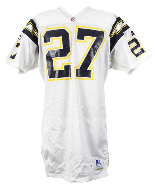 1997 Michael Swift San Diego Chargers Game Worn Road Jersey (MEARS LOA)