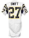 1997 Michael Swift San Diego Chargers Game Worn Road Jersey (MEARS LOA)