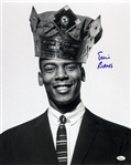 1958 Ernie Banks Chicago Cubs Signed LE 16x20 B&W Photo (JSA) "Wearing Babe Ruth Homerun Crown"