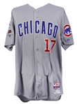 2015 (October 17/18) Kris Bryant Chicago Cubs NLCS Games 1 & 2 Game Worn Road Jersey (MEARS A10/MLB Hologram)
