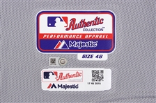 2015 (October 17/18) Kris Bryant Chicago Cubs NLCS Games 1 & 2 Game Worn Road Jersey (MEARS A10/MLB Hologram)