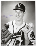 1954-56 Warren Spahn Milwaukee Braves “On His Way To 363” Frank Stanfield Autographed Original 16x20 Hand Developed Photo (JSA) “Finest Signed Oversized Image Extant!”