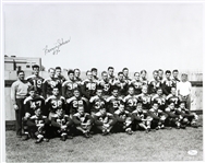 1936-38 Bernie Scherer Green Bay Packers Team Frank Stanfield Autographed Original 16x20 Hand Developed Photograph (JSA)