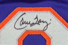 1997-98 Carlos Baerga New York Mets Signed Game Worn Batting Practice Jersey (MEARS LOA/JSA)