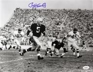 Paul Hornung Notre Dame Fighting Irish, Green Bay Packers Signed LE 11x14 B&W Photo (JSA)