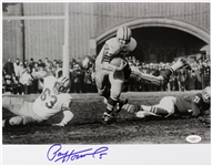 Paul Hornung Notre Dame Fighting Irish, Green Bay Packers Signed LE 11x14 B&W Photo (JSA)