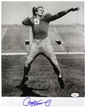 1956 Paul Hornung Notre Dame Fighting Irish, Green Bay Packers Signed LE 11x14 B&W Photo (JSA)