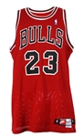 1997-1998 Michael Jordan Chicago Bulls Road Jersey (MEARS A5)