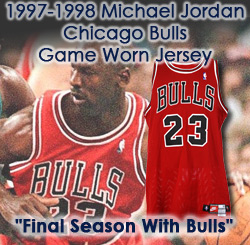 Lot Detail - 1987-88 Michael Jordan Chicago Bulls Player-Worn Road