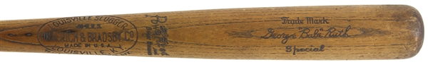 1932 Babe Ruth New York Yankees H&B Louisville Slugger Store Model Bat 