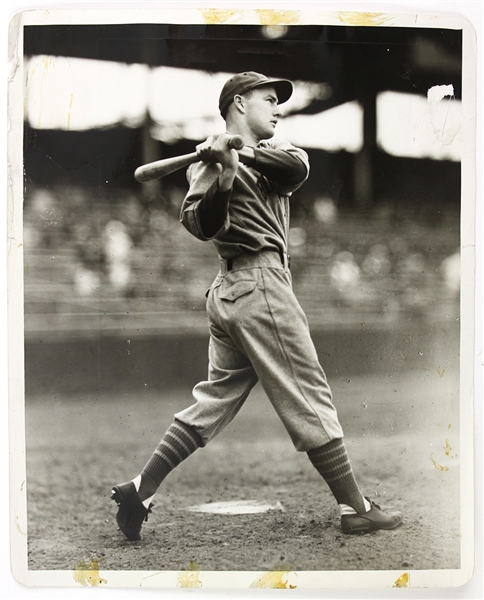 1938 Elbie Fletcher Boston Bees 8" x 10" Original Photo
