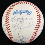 1993-94 500 Home Run Club Multi Signed Baseball w/ 12 Signatures Including Willie Mays, Hank Aaron, Reggie Jackson & More (JSA)
