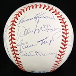 1993-94 500 Home Run Club Multi Signed Baseball w/ 12 Signatures Including Willie Mays, Hank Aaron, Reggie Jackson & More (JSA)
