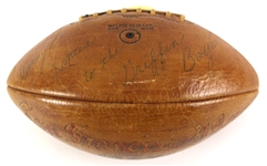 1957 San Francisco 49ers Team Signed Wilson Football w/ 40 Signatures Including YA Tittle, Leo Nomellini, Billy Wilson, Hugh McElhenny, Marv Matuszak & More (JSA)