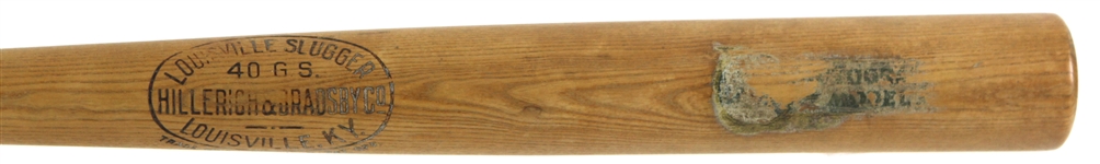 1916-22 George Sisler St. Louis Browns H&B Louisville Slugger 40 GS Store Model Decal Bat