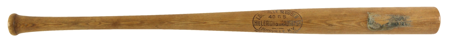 1916-22 George Sisler St. Louis Browns H&B Louisville Slugger 40 GS Store Model Decal Bat