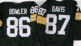 2000's Green Bay Packers Jersey Collection - Lot of 4 w/ 3 Signed Including Fuzzy Thurston, Willie Davis & Boyd Dowler (JSA)