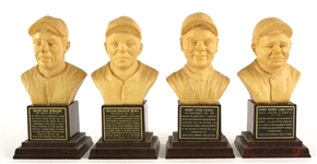 1963 Babe Ruth Lou Gehrig Joe DiMaggio Bill Dickey New York Yankees 6.5" Hall of Fame Busts - Lot of 4