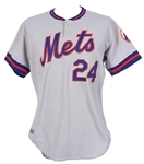 1981 Willie Mays New York Mets Post Career Road Jersey (MEARS LOA)