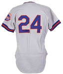 1981 Willie Mays New York Mets Post Career Road Jersey (MEARS LOA)