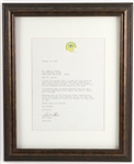 1978 Bart Starr Green Bay Packers 13" x 16" Framed Signed Letter on Team Letterhead (JSA)