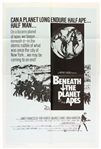 1970 Beneath The Planet of the Apes 27" x 41" One Sheet Movie Poster