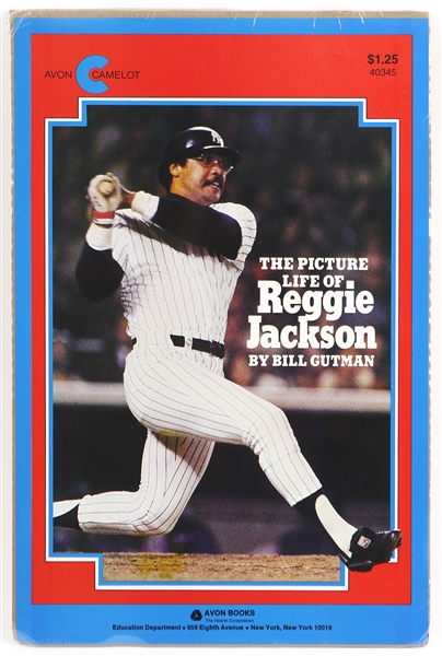 1984 Reggie Jackson New York Yankees "The Picture Life of Reggie Jackson" 10" x 16" Avon Books Poster