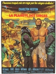 1968 Planet of the Apes French Language 22" x 30" Movie Poster