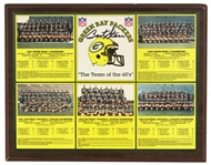 1990s Bart Starr Green Bay Packers Signed 15" x 19" Team of the 60s Team Photo Plaque (JSA)