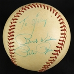 1974-76 Pete Rose Cincinnati Reds Signed ONL Feeney Baseball (JSA)