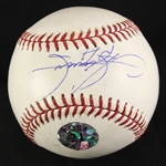 2000-04 Sammy Sosa Chicago Cubs Signed OML Selig Game Used Baseball (MEARS LOA/JSA)   