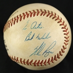 1984-86 Nolan Ryan Houston Astros Signed ONL Feeney Game Used Baseball (MEARS LOA/JSA)
