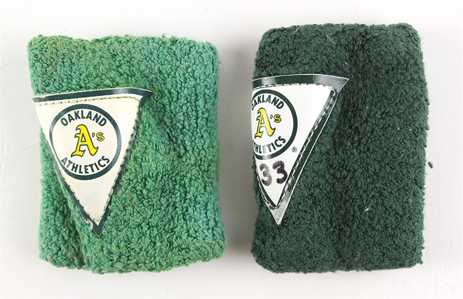 1990s Jose Canseco Oakland A’s Wrist Band (MEARS LOA)
